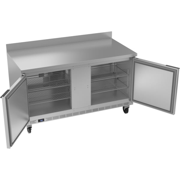 Beverage-Air Refrigerator, Work Top Style, Two Door, 60" W, 14.75 cu. Ft., 115 V - WTR60AHC