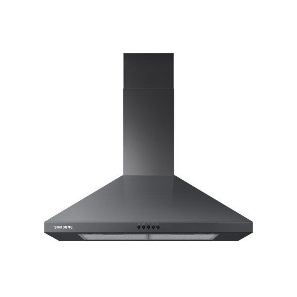 Almo 30-inch Black Stainless Steel Wall Mount Range Hood with LED Lights and 390 CFM Ventilation - NK30R5000WG