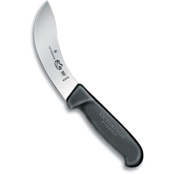 Swiss Army Brands Victorinox 40535 Kitchen Fibrox Pro Black Skinning, 5In Beef Skinning Blade - VIC-5.7803.12