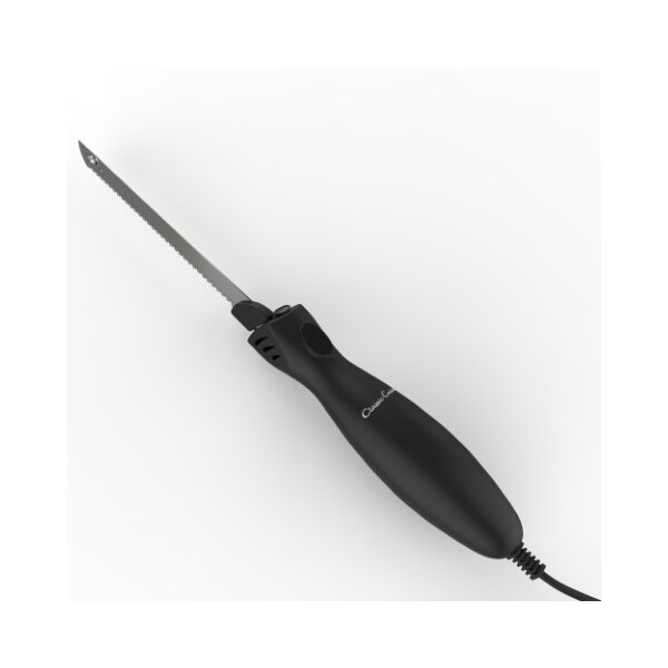 Hastings Home Electric Carving Knife with 8-inch Serrated Stainless Steel Blade, Comfort Grip Handle for Slicing - 411763IFL