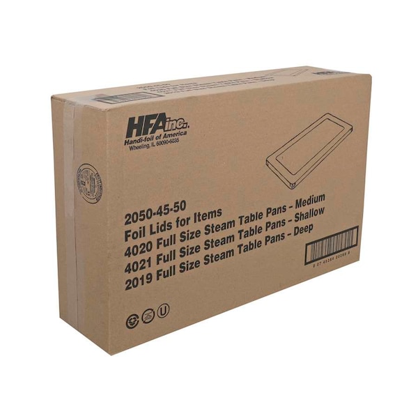 Handi-Foil Handi-Foil Foil Lid For 2019 & 4020, PK50 - 2050-45-50