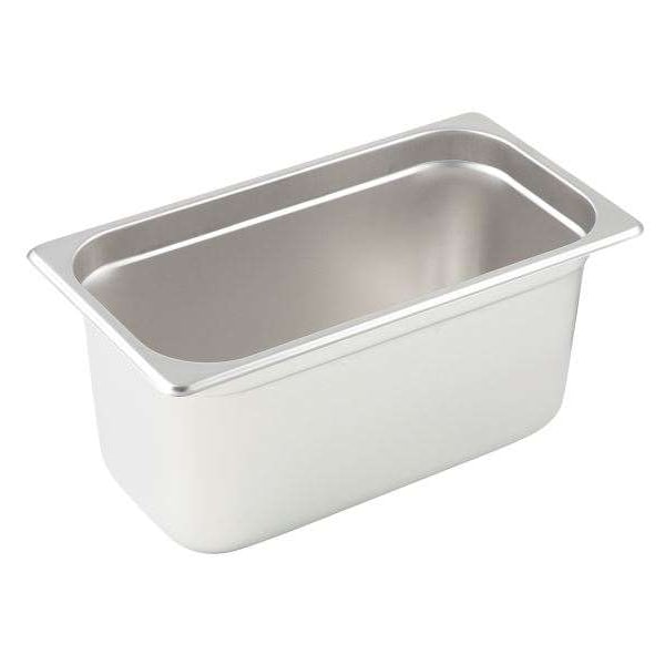 Winco Winco Third Size 6" 25 Ga Anti-Jam Stainless Steel Steam Pan - SPJL-306