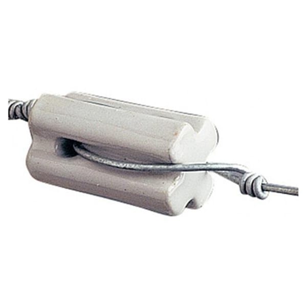 Gallagher Gallagher G692034 Porcelain Bullnose Insulator; White; Pack - 10 - 195921