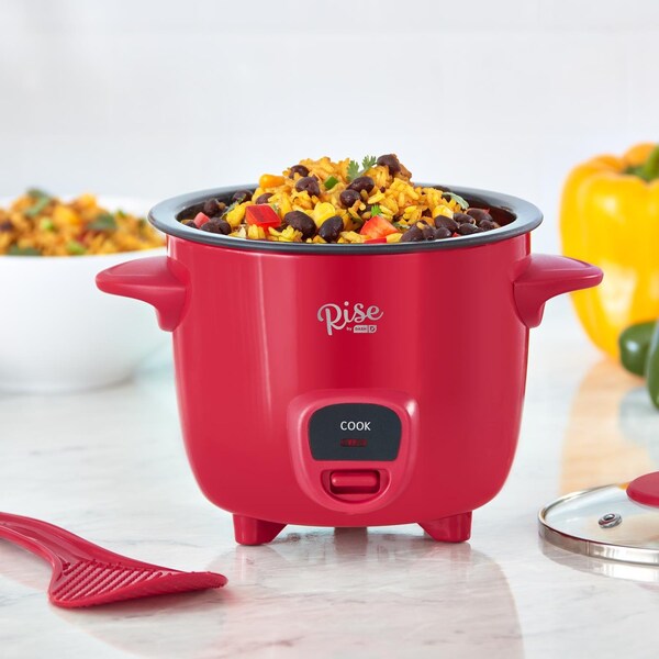 Rise By Dash Everyday Red 2 cups Rice Cooker - RRCM100GBRR04