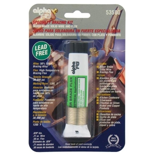 Fry Technologies Cookson Elect Fry Technologies Cookson Elect Lead Free Silver Braze Wire & Flux Kit  AM53500 - AM53500