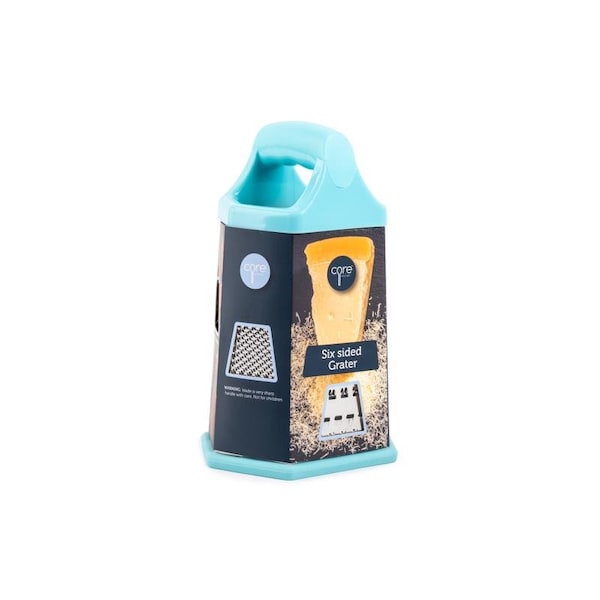 Core Home Blue Stainless Steel Modern Hex Grater - AC54062