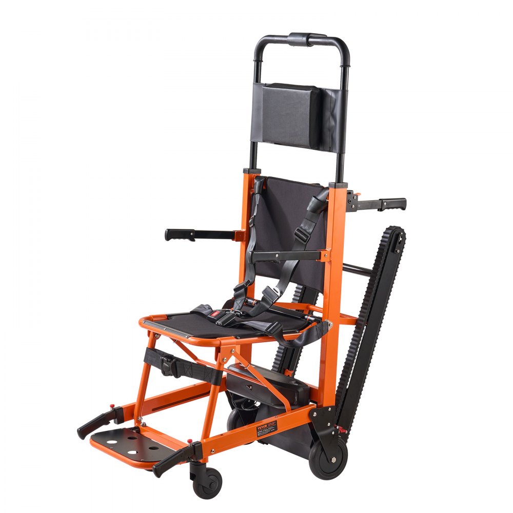 VEVOR Electric Stair Chair, 450 lbs Load Capacity, Foldable Emergency Stair Climbing Wheelchair, Battery Operated Portable Stair Lift Chair Ambulance Firefighter Evacuation Use for Elderly, Disabled - DDLYPLCZYS003LHUDV5