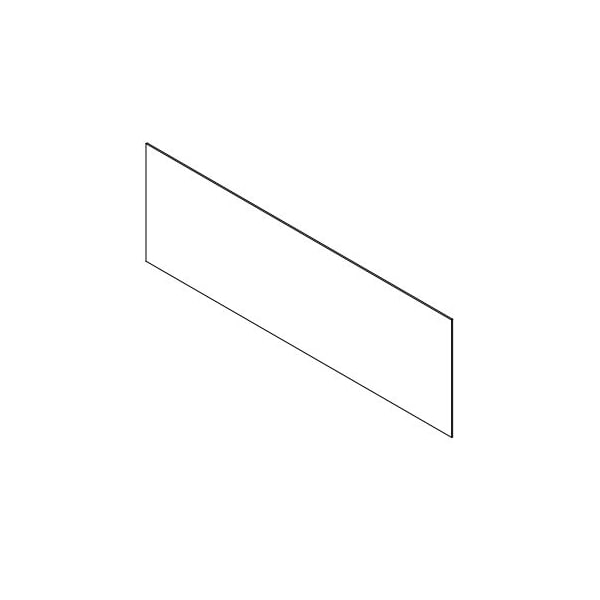 Usa Industrials Clear Plastic Dividers w/Square Corners - 1/8" T x 60" W x 24" H, PK6 - BULK-PD-4
