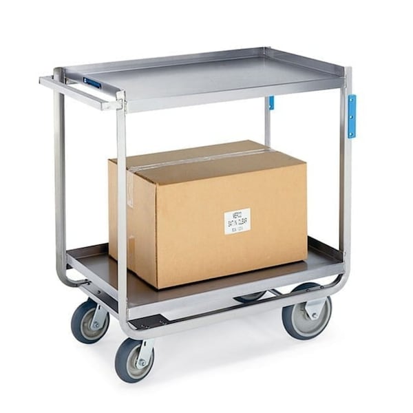 Lakeside Stainless Steel Utility Cart; 1,500 Lb Capacity, 2 Shelf, 21"x33" - 8820