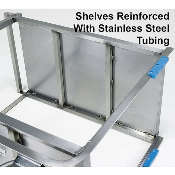 Lakeside Stainless Steel Utility Cart; 1,500 Lb Capacity, 2 Shelf, 21"x33" - 8820