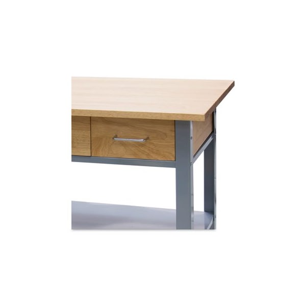 Advantus Vertiflex, COUNTERTOP SERVING CART, 35.5W X 19.75D X 34.25H, SILVER/BROWN - VF53039