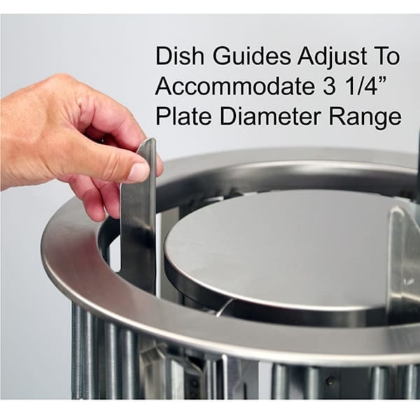 Lakeside Adjust-A-Fit Express Heat Plate Dispenser Cabinet - 4-1/4" to 7-1/2" - E917