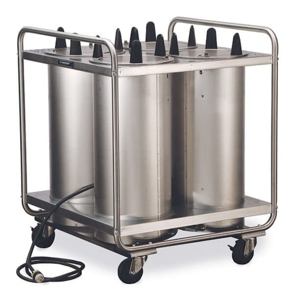 Lakeside Regular Heated Tubular 4 Stack Plate Dispenser; 7-3/8" to 8-1/8" - 8408