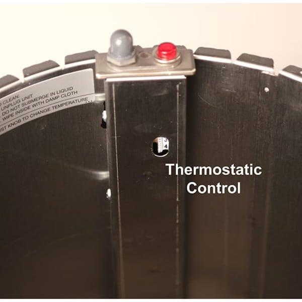 Lakeside Regular Heated Tubular 4 Stack Plate Dispenser; 7-3/8" to 8-1/8" - 8408