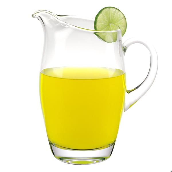 Homeroots 54 oz 54 oz Mouth Blown Crystal Barrel Water Juice or Iced Tea Pitcher - 376152