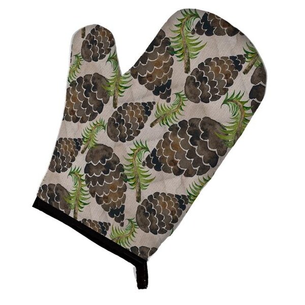 Carolines Treasures Carolines Treasures BB7489OVMT Watercolor Pine Cones Oven Mitt - BB7489OVMT
