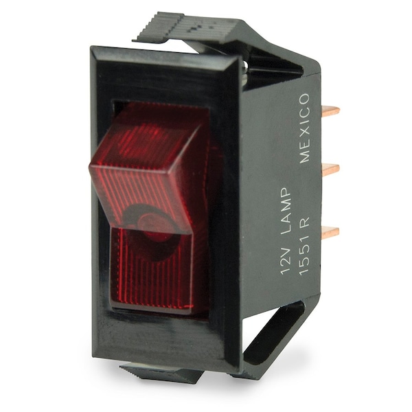 Interruptor basculante SPST iluminado BEP Marine - LED rojo - 12V - APAGADO/ENCENDIDO - 1001705