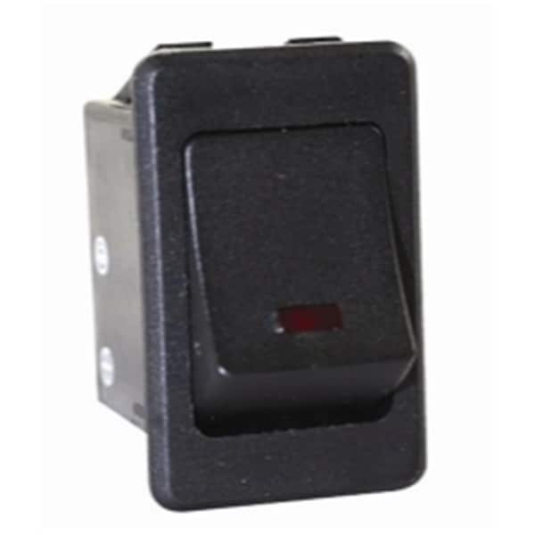 Interruptor basculante negro con LED rojo de 12 V S.P.S.T Kento Gear 16 - KE3532206