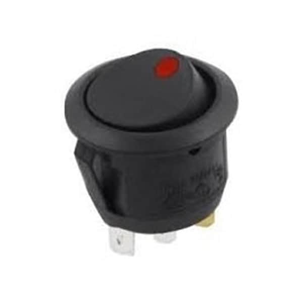 Interruptor de palanca redondo para automóvil con iluminación roja - PL-SW15R
