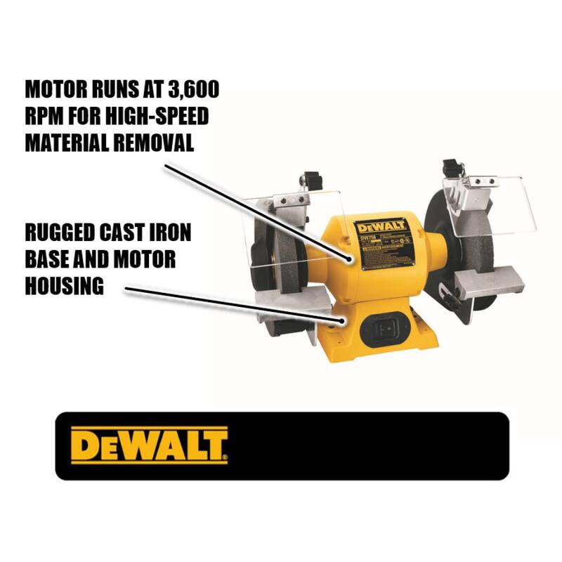DEWALT 8 pulgadas 205 mm Banco Amoladora - DW758