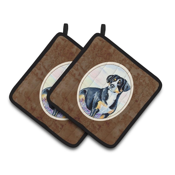 Carolines Treasures Entlebucher Mountain Dog Pair of Pot Holders - 7030PTHD