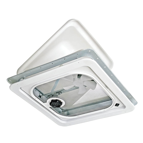 Ventline V2092SP-28 Ventadome V2092 Series Radius Corner Non-Powered Ventilator w 2-5/32"  Garnish-Birch - V2092SP-28