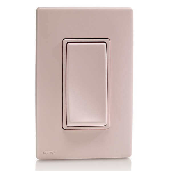 Interruptor de palanca Leviton RENU 15A 3W SWITCH ROSA LIMÓN FRESCO - RE153-FP