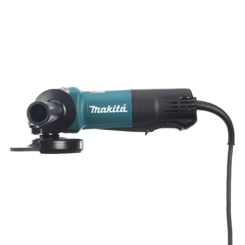 Amoladora angular con interruptor de paleta con cable Makita de 7.5 amperes y 4-1/2 pulgadas - 9557PB