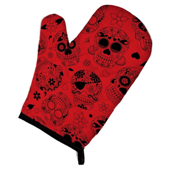 Carolines Treasures Day of the Dead Orange Oven Mitt - BB5119OVMT