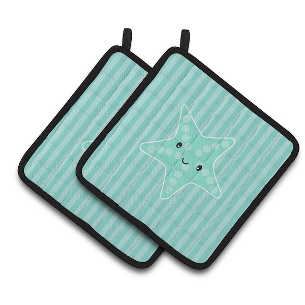 Carolines Treasures Starfish Pair of Pot Holders - BB7127PTHD