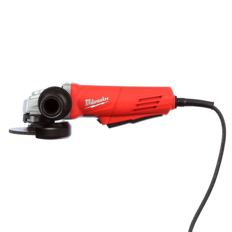 Amoladora de ángulo con interruptor de palanca y bloqueo de 11 amperes y 4-1/2 pulg. con cable de Milwaukee - 6146-30