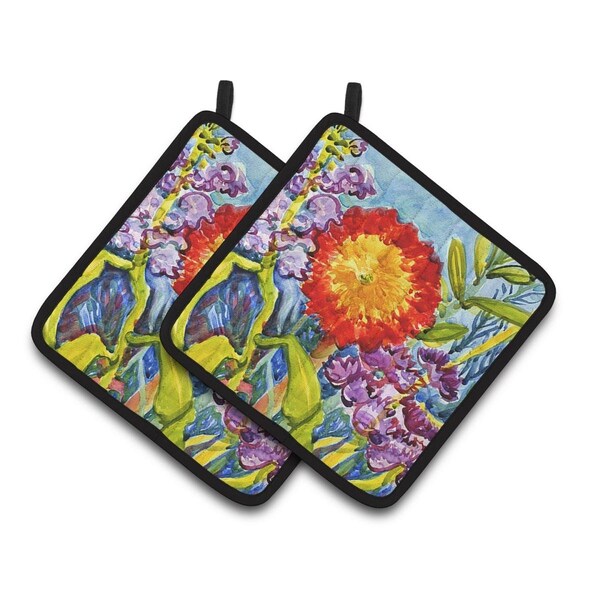 Carolines Treasures Flower - Sunflower Pair of Pot Holders - 6075PTHD