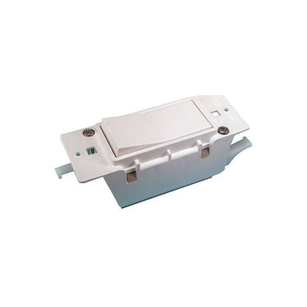 Fabricante de hardware de Estados Unidos / Hardware de Estados Unidos Interruptor eléctrico blanco simple - E-119C