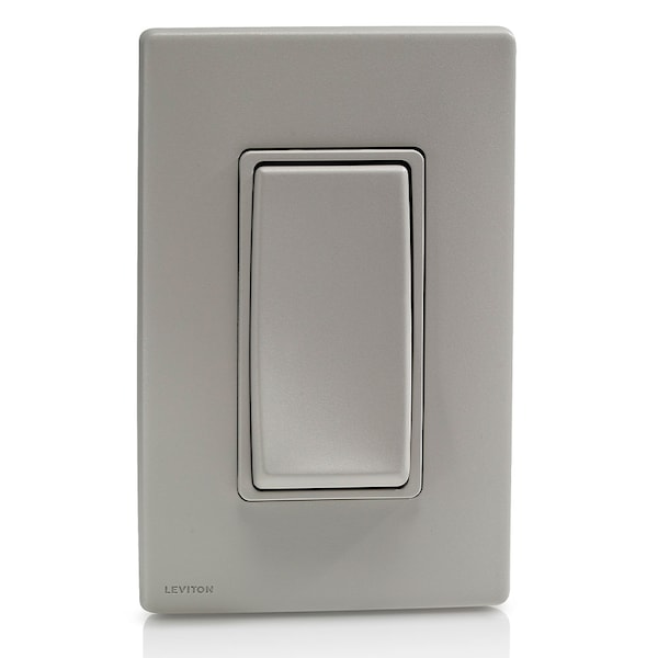 Interruptor basculante Leviton RENU 15A 3 vías interruptor color madera ahumada - RE153-WS