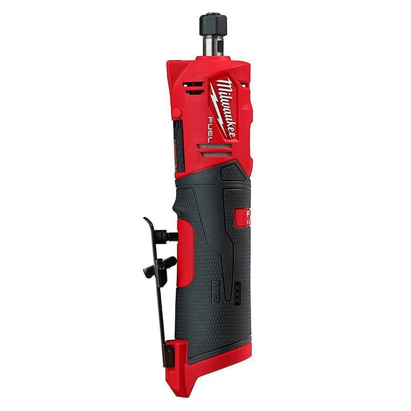 Milwaukee M12 FUEL 12V Rectificadora recta inalámbrica con motor sin escobillas de 1/4 pulgadas de iones de litio (solo herramienta) - 2486-20