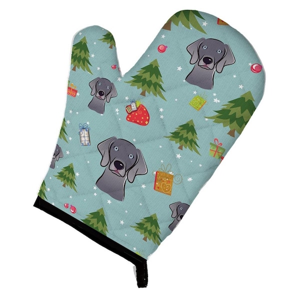 Carolines Treasures Carolines Treasures BB5020OVMT Christmas Weimaraner Oven Mitt - BB5020OVMT