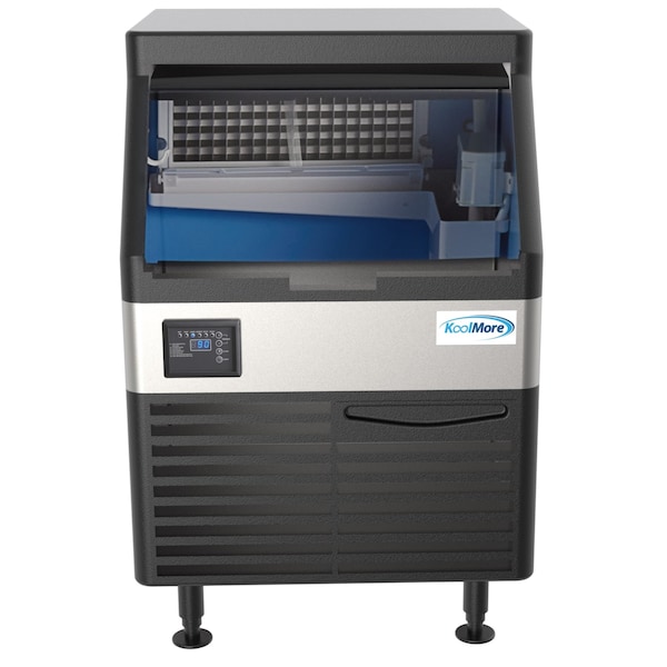 Koolmore Undercounter Ice Maker Machine, 210 lb. Full Cube Production, Air Cooled and Free Standing - CIM-210