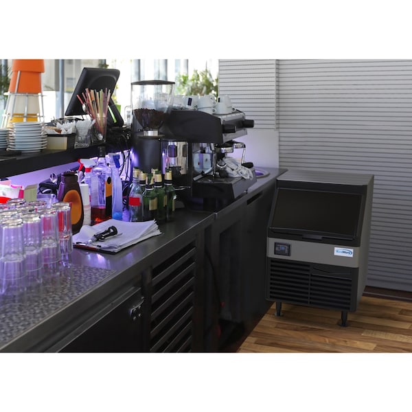 Koolmore Undercounter Ice Maker Machine, 210 lb. Full Cube Production, Air Cooled and Free Standing - CIM-210