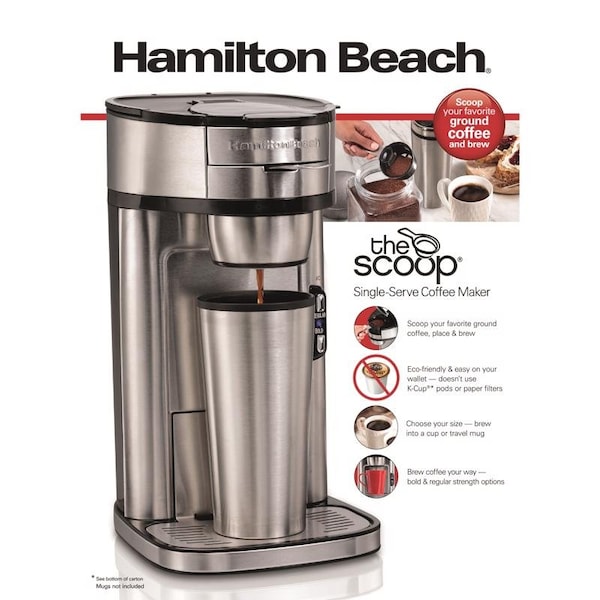 Hamilton Beach SNGL SRV COFFEE MAKR SLV - 49981R