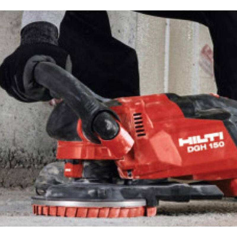 Hilti 120 Volt 6 pulgadas DGH 150 Amoladora Angular de Hormigón con Motor sin Escobillas y interruptor de bloqueo - 2232387