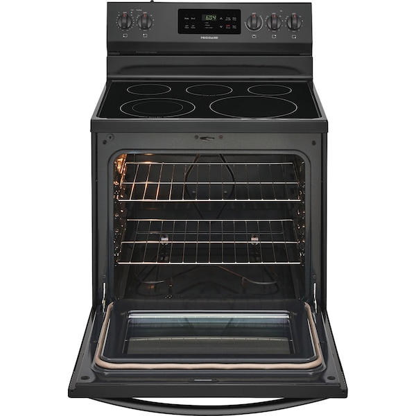 Almo Frigidaire 30-in. Electric Smooth Top Self-Cleaning Freestanding Single Oven Range - FFEF3054TB