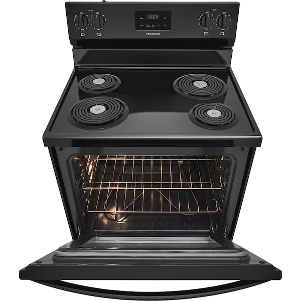 Almo 30-in. Electric Freestanding Range with Coil Cooktop and Manual Clean Storage Drawer - FCRC3012AB
