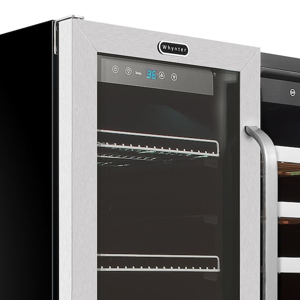 Whynter 30″ Built-In French Door Dual Zone Wine Refrigerator/Beverage Center - BWB-3388FDS