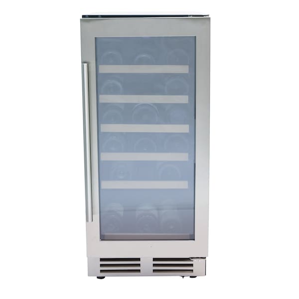 Avanti Avanti 28 Bottle DESIGNER Series Wine Cooler, Stainless Steel with Black Cabinet - WCF281E3SS