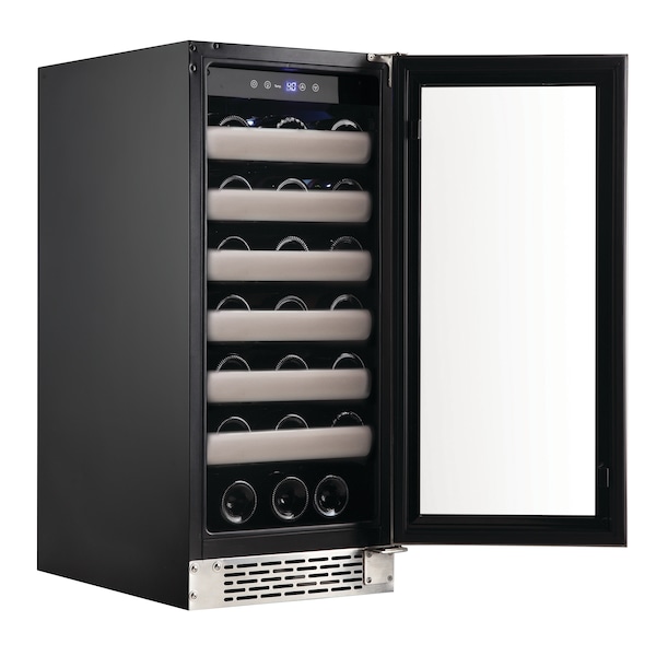 Whynter Seamless Stainless Steel Door Single Zone Built-in Wine Refrigerator - BWR-331SL
