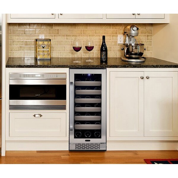 Whynter Seamless Stainless Steel Door Single Zone Built-in Wine Refrigerator - BWR-331SL