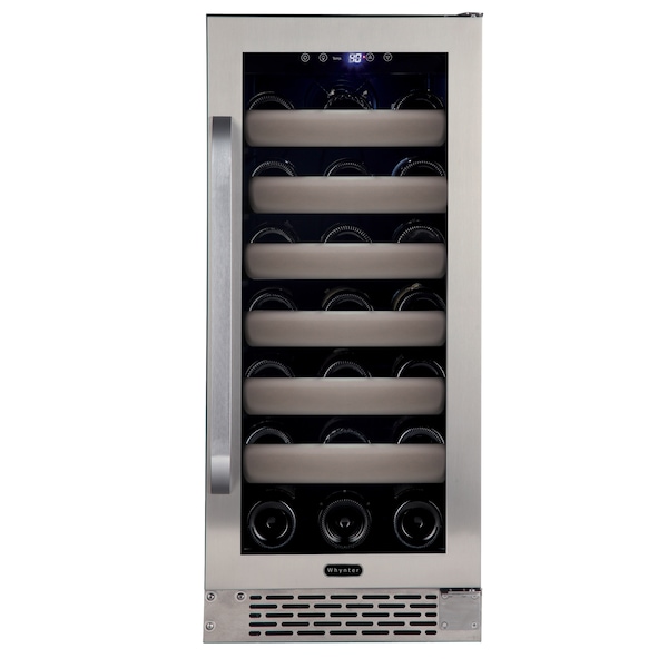 Whynter Seamless Stainless Steel Door Single Zone Built-in Wine Refrigerator - BWR-331SL