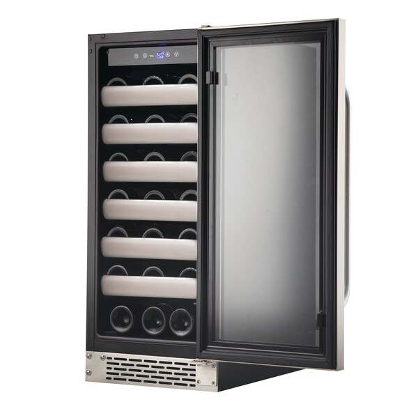 Whynter Seamless Stainless Steel Door Single Zone Built-in Wine Refrigerator - BWR-331SL
