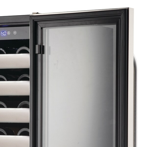 Whynter Seamless Stainless Steel Door Single Zone Built-in Wine Refrigerator - BWR-331SL