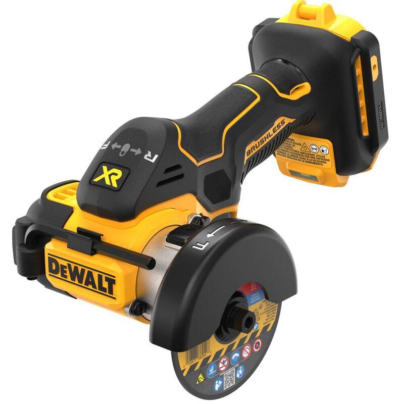 Herramienta cortadora inalámbrica DEWALT 20V XR de 3 pulgadas y kit de inicio de batería compacta 20V MAX POWERSTACK - DCS438BW034C